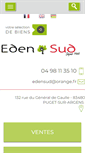 Mobile Screenshot of edensud.com